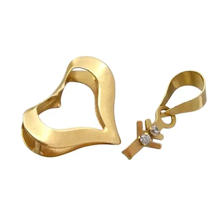 Smyckesdelar, 18K guld, defekter Vikt: 0,4 g