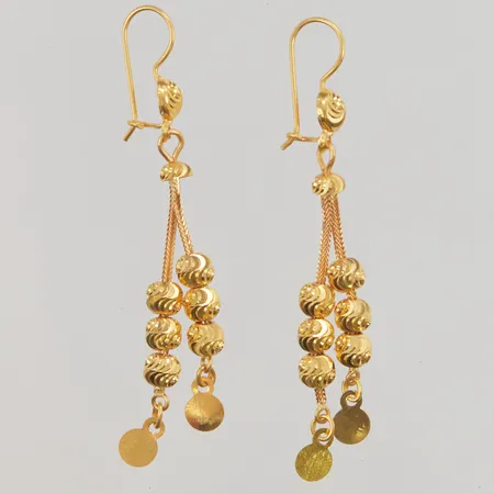 Örhängen ett par, 5,5cm, 21K 5,6g.