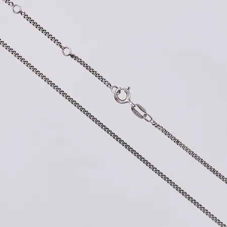 Kedja pansar, längd: ca 48cm, justerbar, bredd: ca 1mm, 925/1000, silver Vikt: 3,9 g