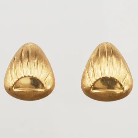 Ett par örhängen, längd 19,4mm, bredd 16mm, clips, 18K Vikt: 6,8 g