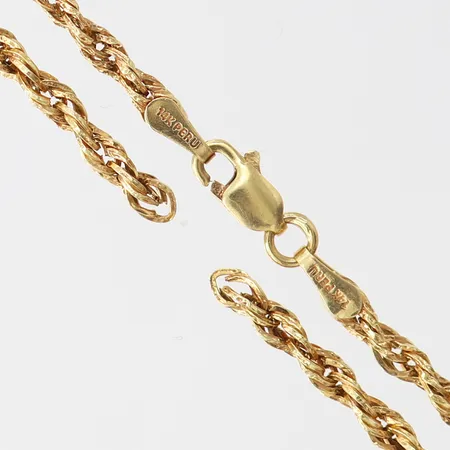 Kedja defekt, 14K.  Vikt: 2,5 g