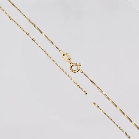 Kedja Pansar 41cm bredd 1,1mm trasig länk, 18K Vikt: 1,9 g