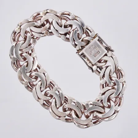 Armband Bismarck, längd: ca 23cm, bredd: ca 2mm, år 1982, silver, 830/1000 Vikt: 127,5 g