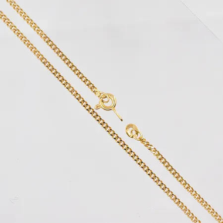 Kedja Pansar 46,5cm bredd 2mm defekt lås, 18K Vikt: 6,8 g