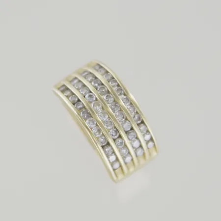 Briljantring 44st 14k 5,4 gr Ø 17 mm Vikt: 5,4 g