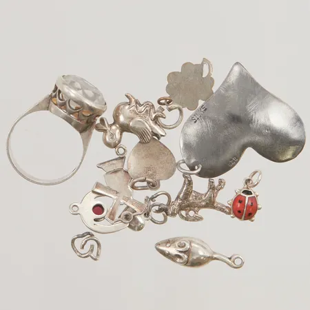 Diverse silver 925/1000, 13,9g.