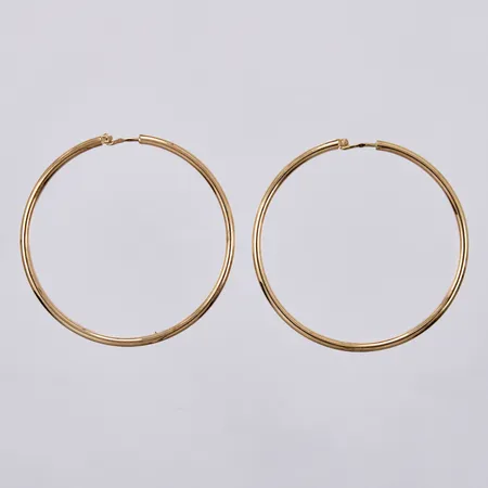 Ett par örringar Ø 49mm, bredd ca 2mm, 18K Vikt: 4,6 g