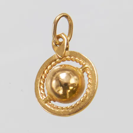 Hänge, Sputnik, 24x13,6mm, defekt ögla, saknar delar, 18K Vikt: 4 g