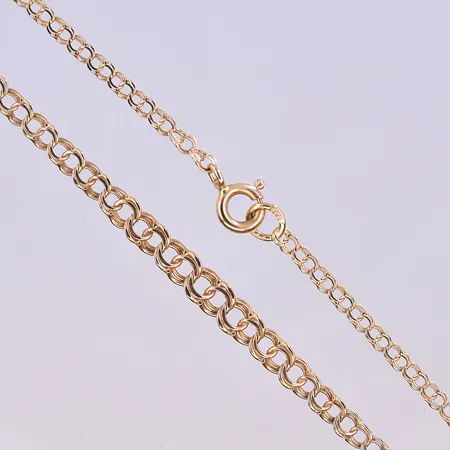 Collier Bismarck, doserad, bredd 3-5 mm, längd 44 cm, 18K. Vikt: 4,1 g