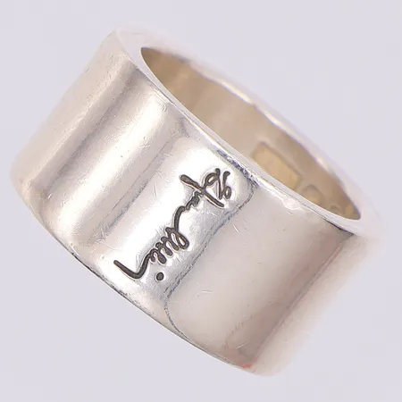 Efva Attling ring "Wide & Signature" stl 17, 11,8mm bred, repor, original ask, 925/1000 silver Vikt: 16,5 g