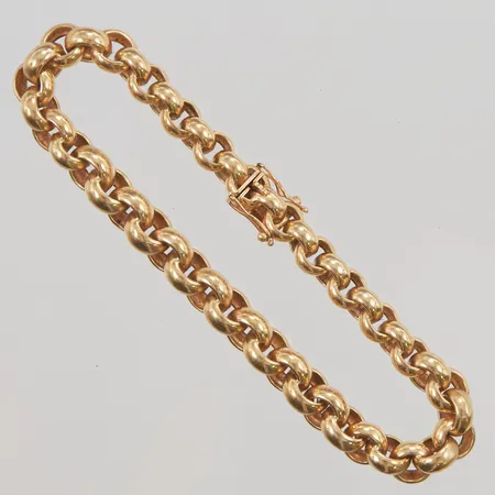 Armband, Ärtlänk, 20cm, bredd:7,6mm, 18K,12,5g.