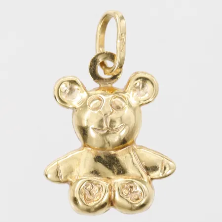 Hänge i form av en nalle, höjd 20mm, bredd 14mm, 18K guld Vikt: 1,6 g