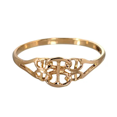 Ring, 18K guld, modell x-länk med stav, N S E Guldvaru Aktiebolag, svensk kontrollstämpel, Ø18¾ mm, bredd 1,5 - 6,7 mm, fint skick Vikt: 1,4 g