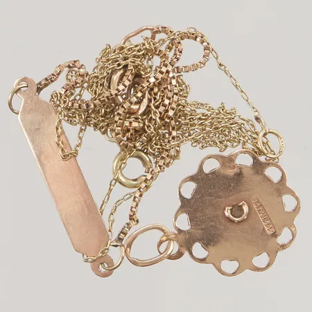 Diverse guld, skadat, 14K, 3,7g.