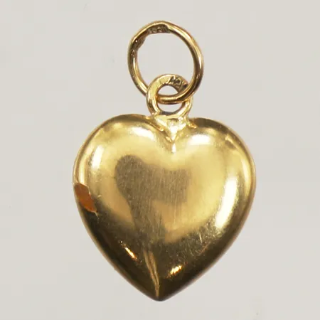 Hänge hjärta, längd 13,5mm, 11mm, 18K  Vikt: 0,5 g