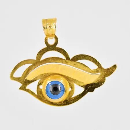 Hänge öga ca 29x23mm inklusive ögla, 21K Vikt: 1,7 g