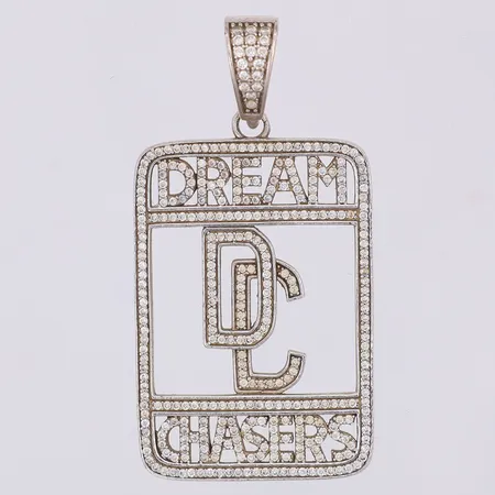 Hänge vita stenar Dream Chasers, 53mm, 925/1000 silver Vikt: 10,9 g