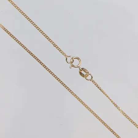 Kedja Pansar 38cm bredd 1mm GFAB 18K Vikt: 2,3 g