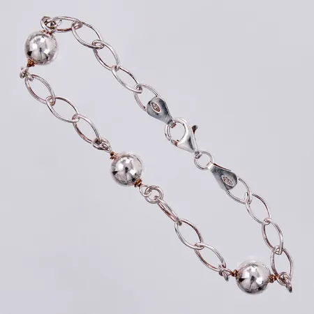 Armband längd ca 18,8cm, bredd ca 4-8mm, GHA 925/1000 silver Vikt: 5,8 g