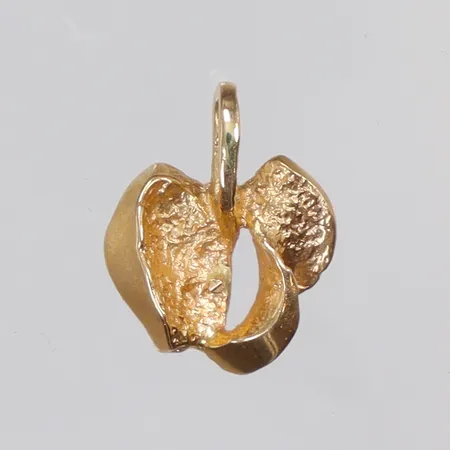 Hänge mönstrat 10x12mm inklusive hängöglan 18K Vikt: 0,9 g