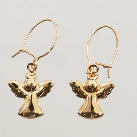 Ett par örhängen änglar, längd 25mm, bredd 10,8mm, 18K Vikt: 0,6 g