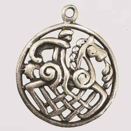 Hänge Oden och Sleipner, Ø22mm, 925/1000 silver Vikt: 2,9 g
