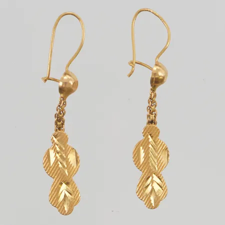 Örhängen ett par, 4cm, 21K 1,6g.