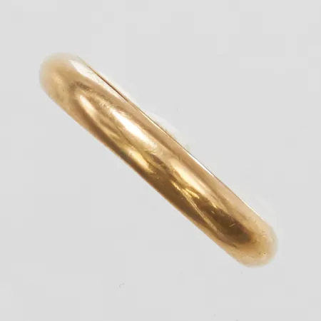 Ring, slät, Ø21¾, bredd: 3,8mm, ograverad, ostämplad, 14K Vikt: 5,1 g