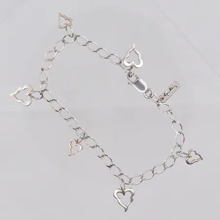 Armband Efva Attling crazy heart, 18cm, 925/1000 silver Vikt: 4,6 g