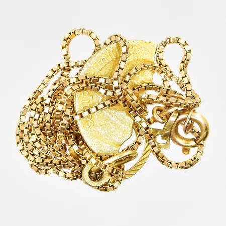 Diverse guld, defekter, 14K Vikt: 5,3 g