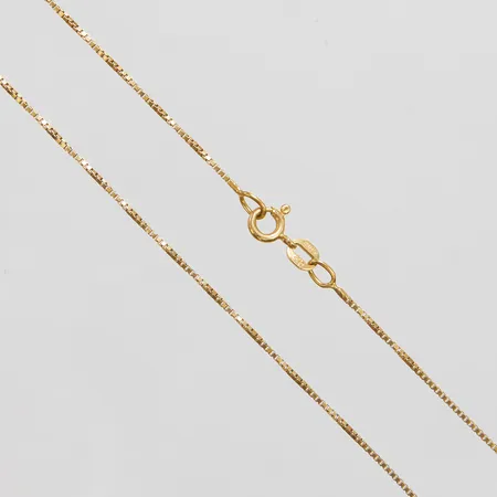 Kedja, Venezia, längd: 38,9cm, bredd: 0,7mm, Balestra, mindre ojämnheter, 18K Vikt: 2,4 g
