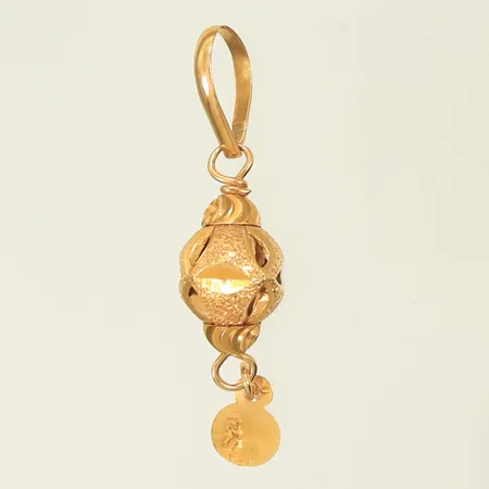 Hänge längd ca, 31mm, bredd 1-8mm, 21K, 1,2g 