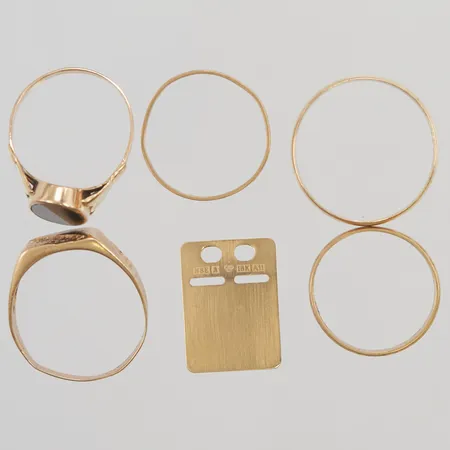 Diverse guld, gravyr & skador finns, 18K 21,3g.