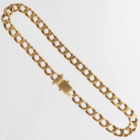 Armband Pansar, längd 26cm, bredd 6mm, saknar låsåttor, defekt lås, 18K.  Vikt: 31,1 g