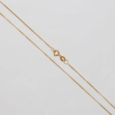 Kedja, Pansar, längd: 45cm, bredd: 1mm, 18K Vikt: 2,2 g