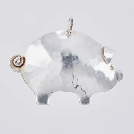 Hänge Gris, längd: ca 2,2cm, bredd: ca 30mm, I B Silversmide år 1995, 925/1000, silver Vikt: 3,1 g