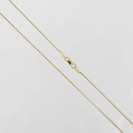 Kedja längd 45cm, bredd 1mm, 18K guld Vikt: 4,2 g