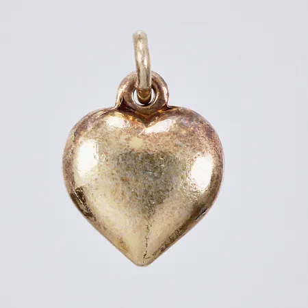 Hänge hjärta, längd: ca 1,2cm, bredd: ca 8mm, förgyllt, 835/1000 silver Vikt: 1,2 g