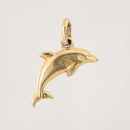 Hänge delfin, 16x16mm, 8K Vikt: 0,5 g