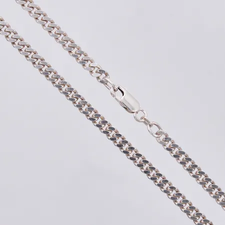 Kedja Pansar, längd: ca 45cm, bredd: ca 4mm, G FAB, 925/1000 Silver Vikt: 18,8 g