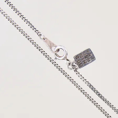 Kedja Pansar med integrerad berlock, längd 42,5cm, bredd 2mm, silver 925/1000 Vikt: 3,6 g