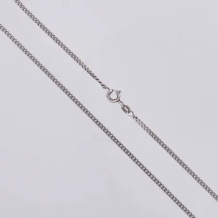 Kedja pansar, längd: ca 72cm, bredd: ca 2mm, GHA, 925/1000, silver Vikt: 7,7 g