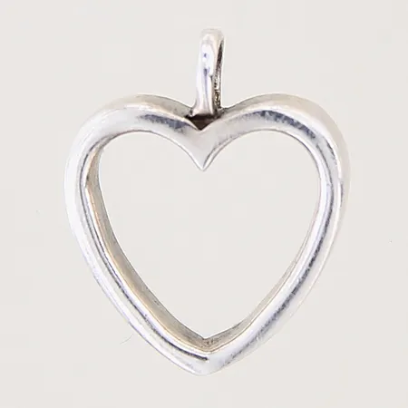 Hänge, hjärta, 17x14mm, ostämplat, silver Vikt: 2,5 g
