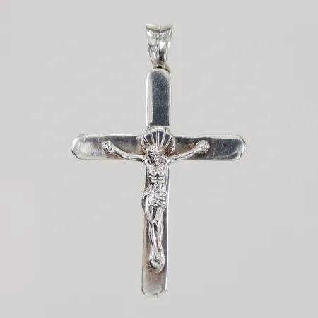 Hänge Krucifix 60x38mm, bredd ca 5,6mm, 925/1000 silver, Vikt: 18,4 g
