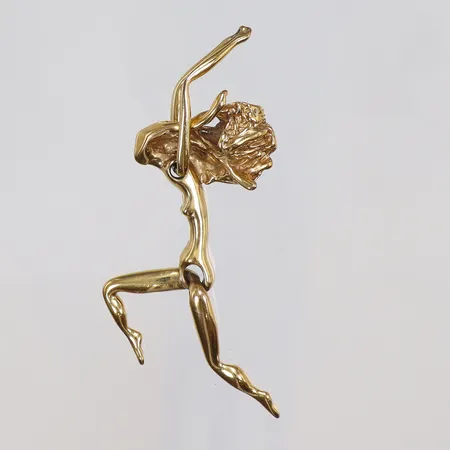 Hänge Charles Jourdan, längd ca 90mm, rörliga delar, gulmetall