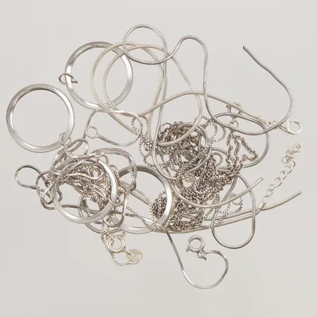 Diverse Silver skadat, S925/1000, 25,6g.