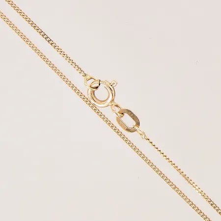 Kedja Pansar, längd 45,5cm, bredd 1mm, GHA, 18K Vikt: 1,8 g