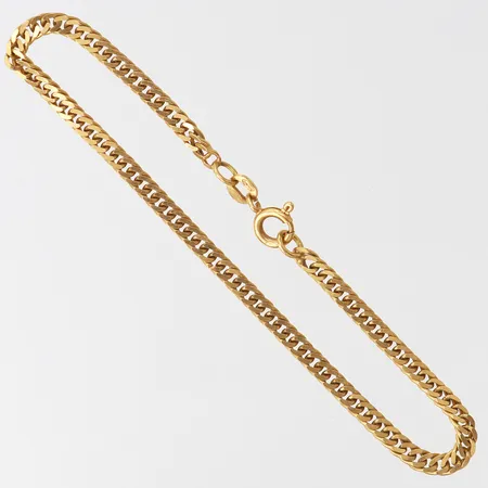 Armband Pansar, längd 17,5cm, bredd 3mm, 18K.  Vikt: 4,5 g