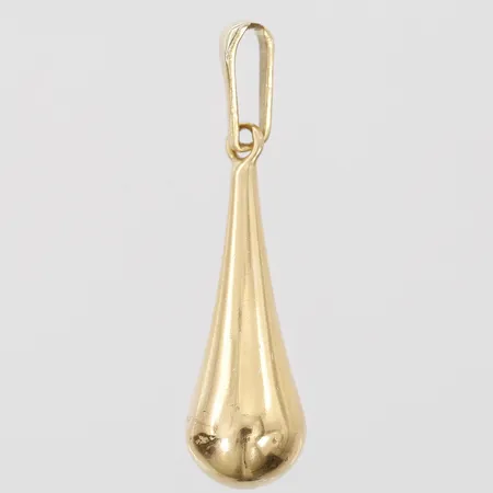 Hänge i form av en droppe, höjd 30mm, bredd 7mm, 18K guld Vikt: 1,7 g