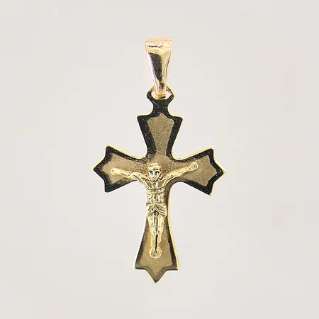 Hänge, kors, 35x19mm, 18K  Vikt: 2,2 g